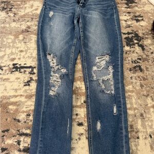Flying monkey Ripped Blue Women's Jeans